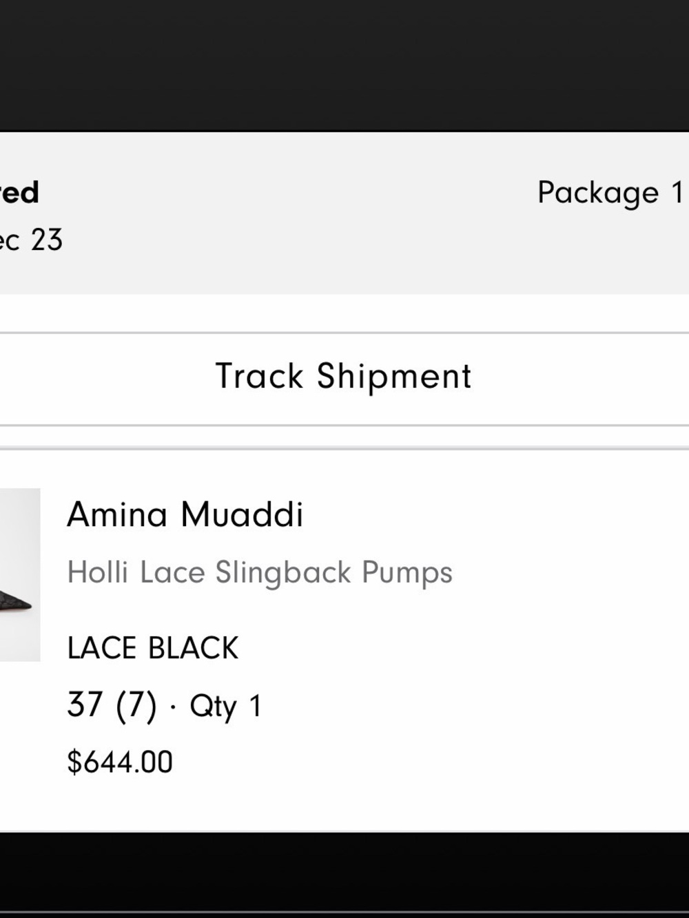 Amina Muaddi Holli Lace Sling 95 Size 37 - Picture 7 of 9